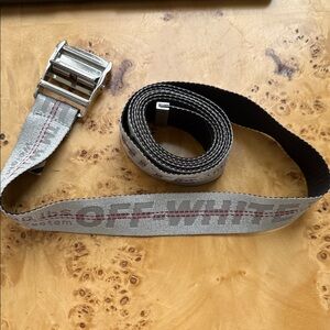 Off-White Silver Belt